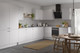 KitchenKit J-Pull Ultra Matt Cashmere Wall Unit Bridge Rigid Cabinet KitchenKit J-Pull Ultra Matt Cashmere Wall Unit Bridge Rigid Cabinet